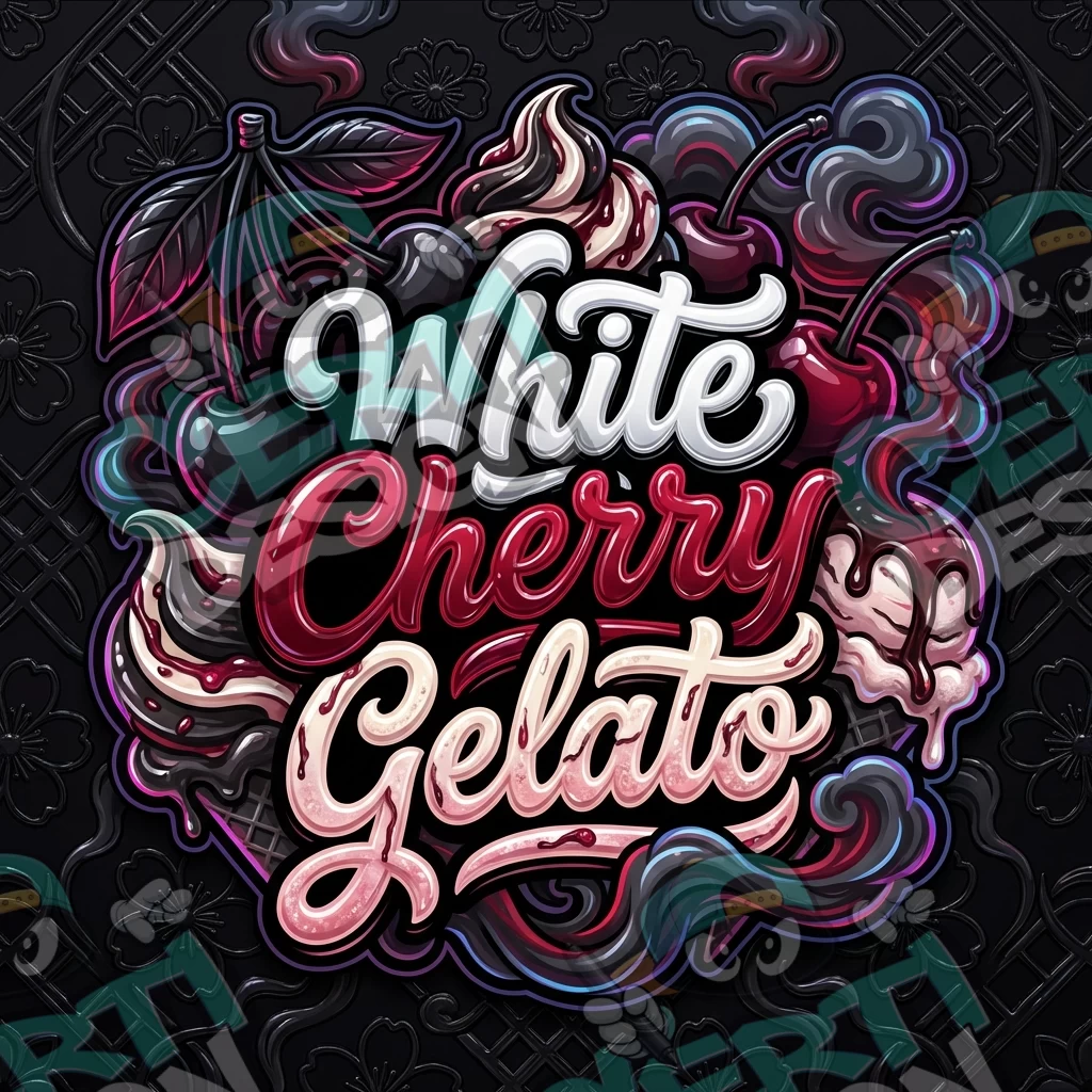 White Cherry Gelato Pre-Made 3.5g Square Mylar Bags