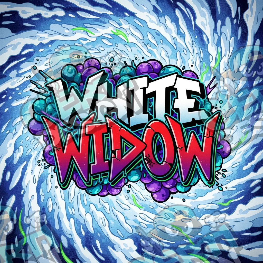 White Widow Pre-Made 3.5g Square Mylar Bags