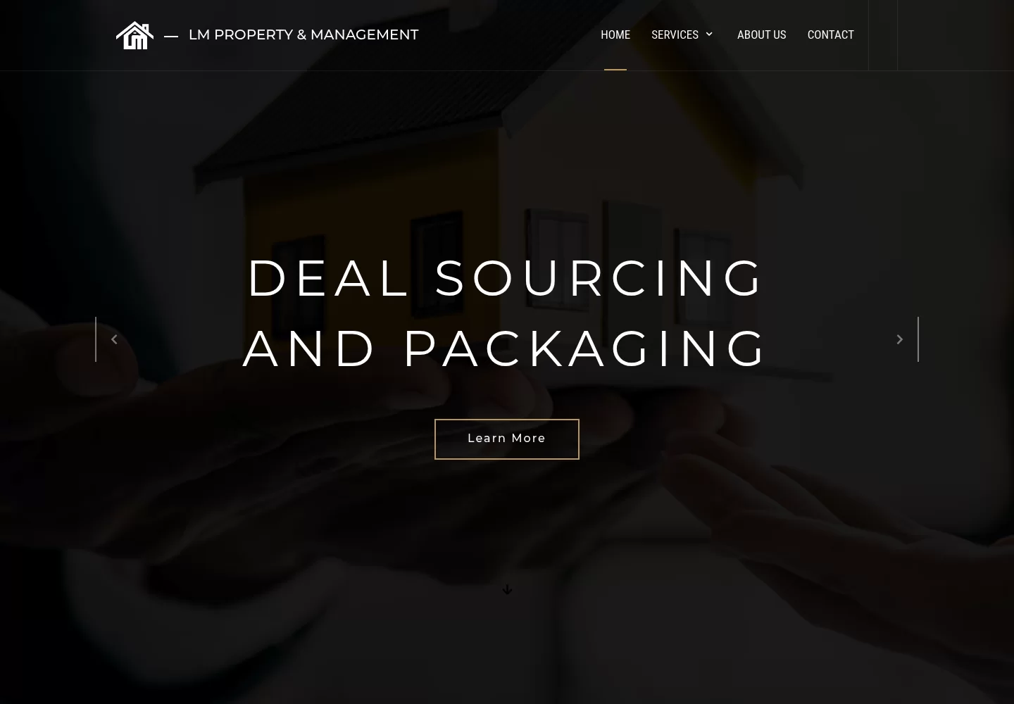 LM Property & Management Website Screenshot