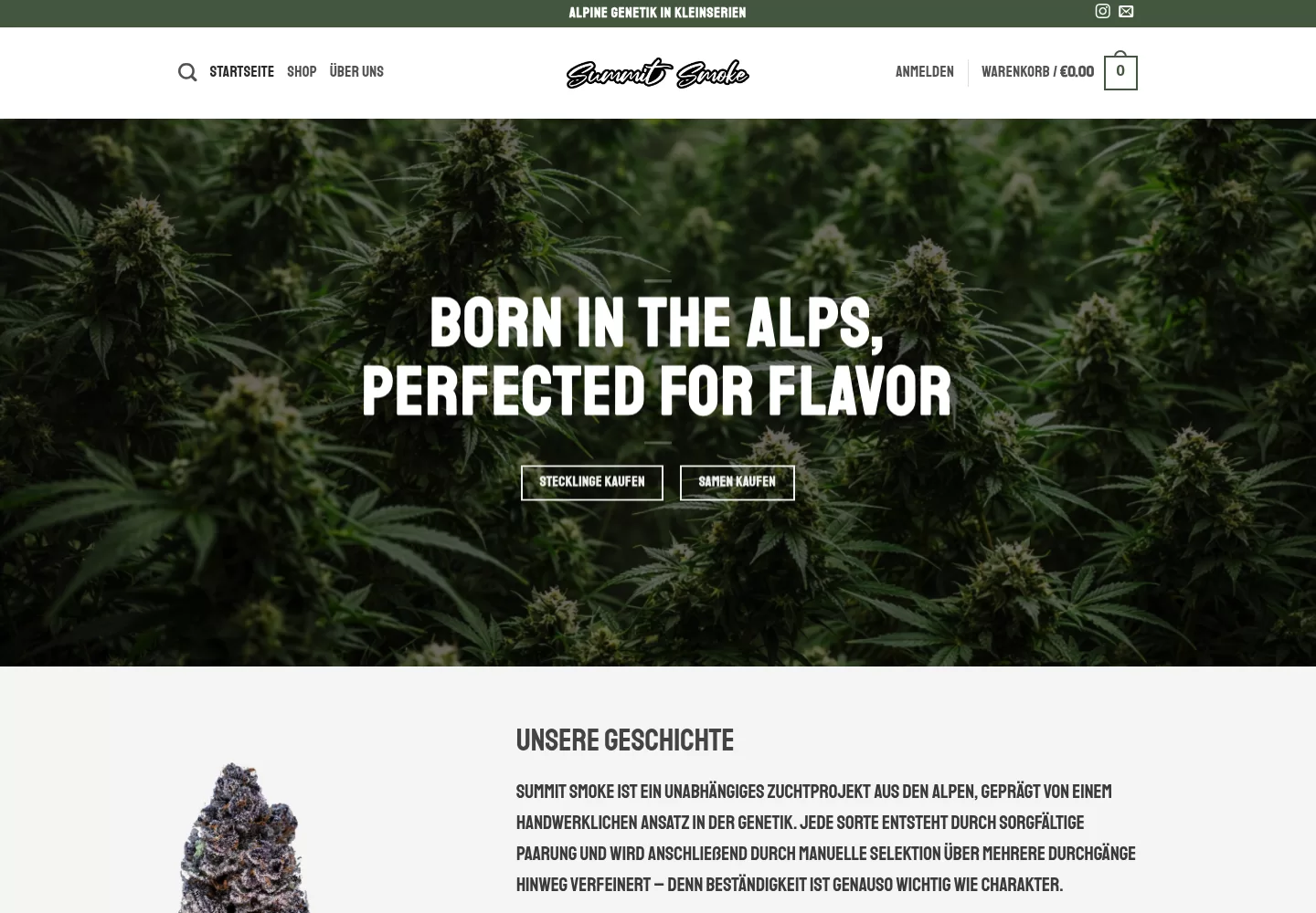 Summit Smoke Website Screenshot
