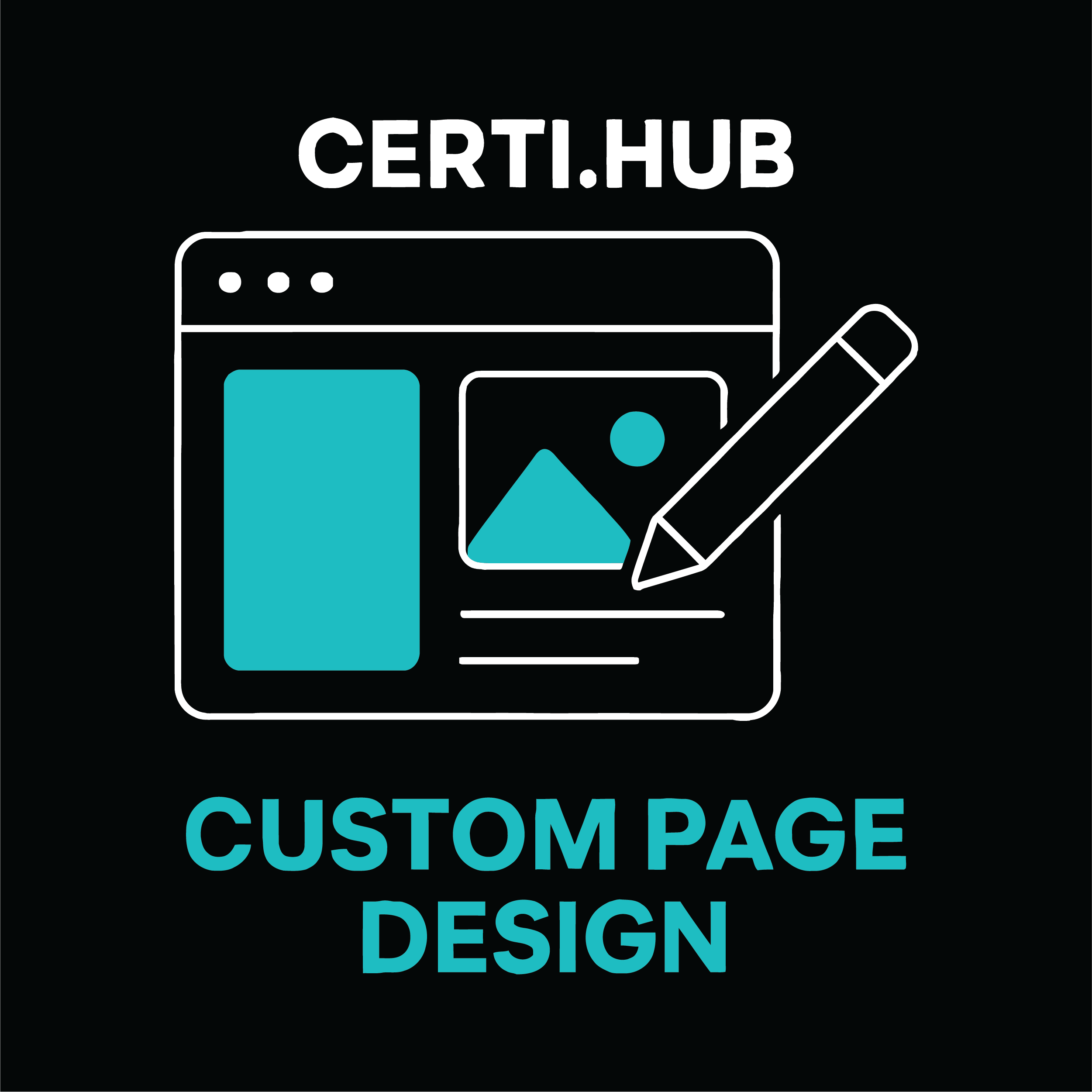 CertiHub – Custom Page Design